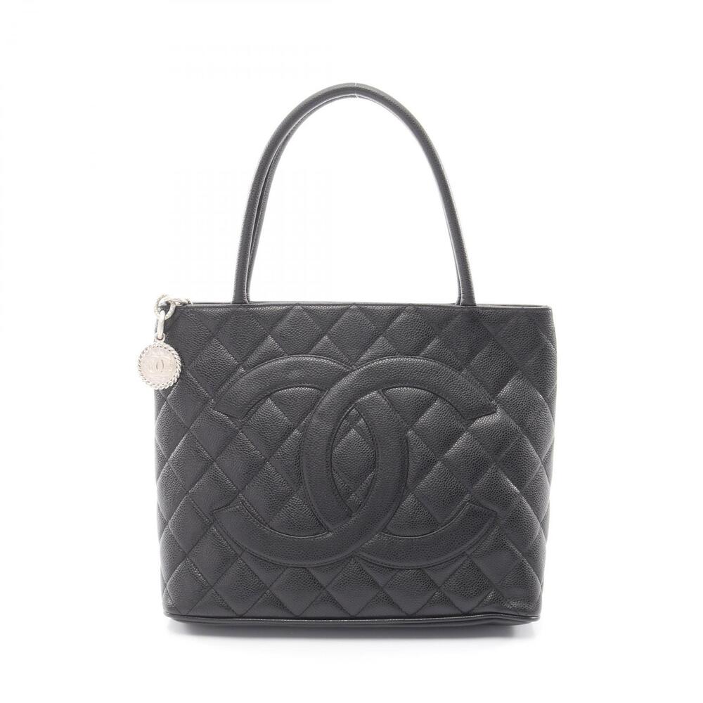 Chanel Reissue Tote Bag Caviar Leather Grained Calfskin Black